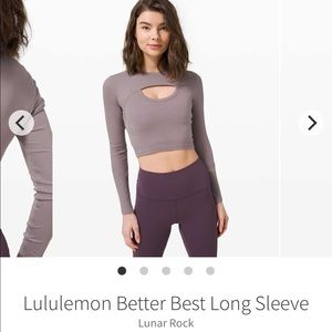 Lululemon Better Best Long Sleeve Shirt